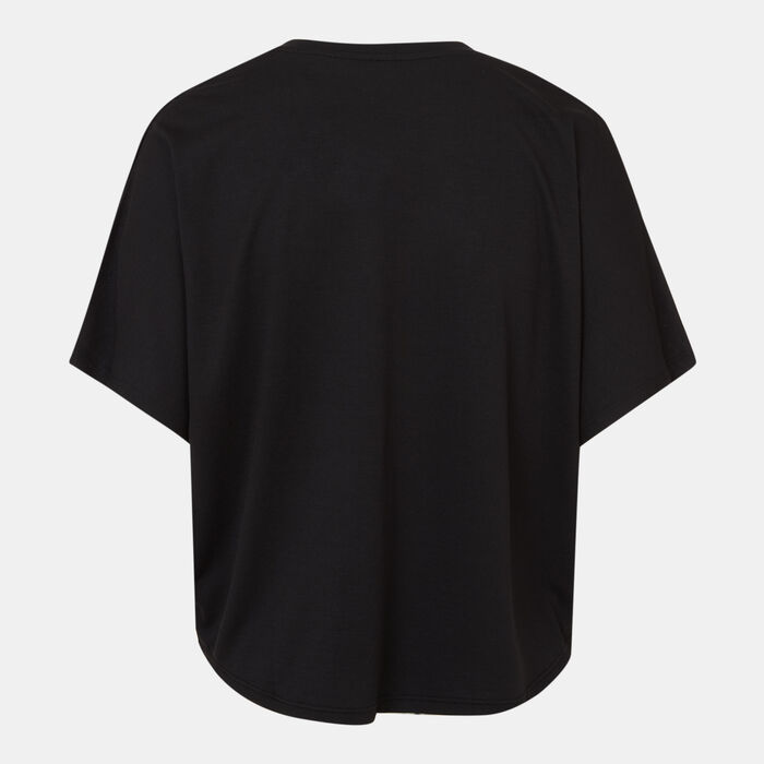 سن اند ساند سبورتس تيشيرت فيذر للنساء أسود image number 1