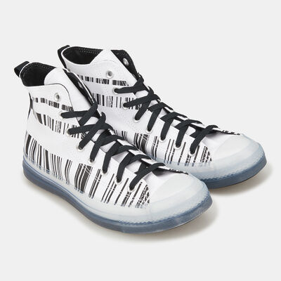 كونفرس حذاء تشاك تيلور اول ستار CX ترانزلوسنت باركود للرجال والنساء أبيض