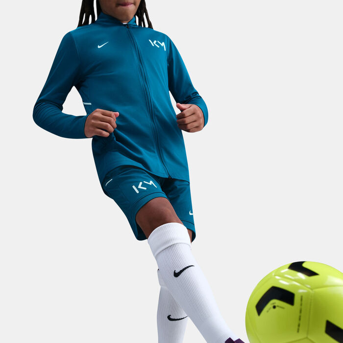 نايكي شورت كرة القدم كيليان مبابي أكاديمي 25 للأطفال أخضر image number 4