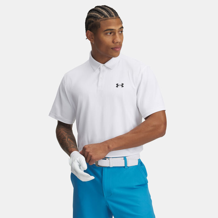 اندر ارمر قميص بولو جولف تو جو جرين للرجال أبيض image number 0