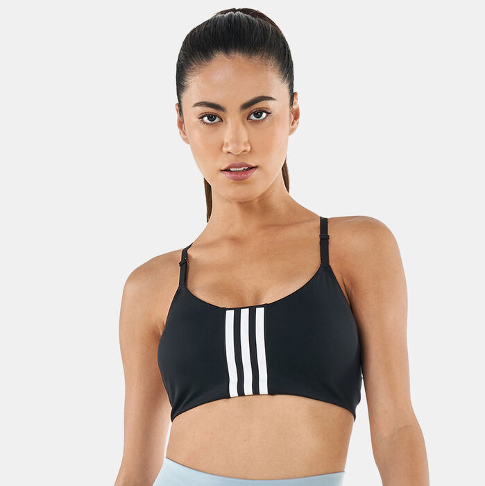 اديداس صدرية رياضية ايرو امباكت ترينينج بدعم خفيف للنساء أسود image number 0