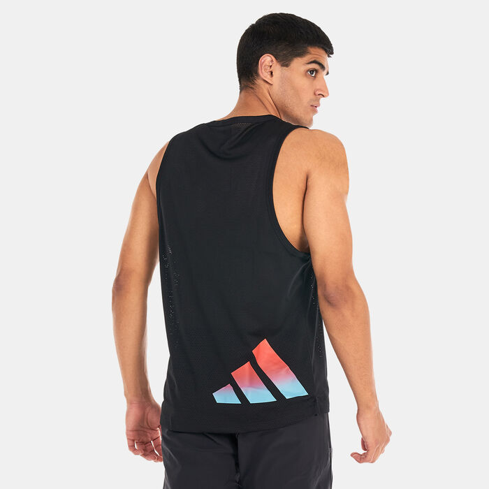 اديداس تيشيرت بلا أكمام ترين ايكونز 3-سترايبس ترينينج للرجال أسود image number 1