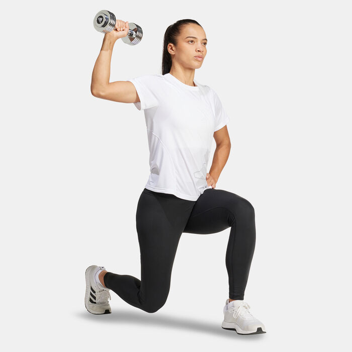 اديداس تيشيرت آيروريدي ديزايند فور ترينينج جرافيك للنساء  وردي image number 2