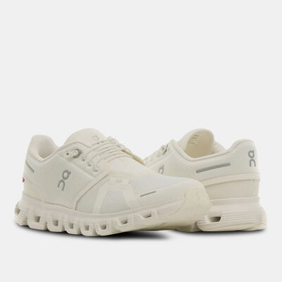 اون حذاء الجري كلاود 6 للنساء أبيض
