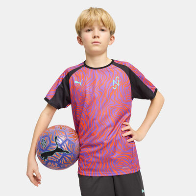 بوما تيشيرت تمرين كرة القدم نيمار جونيور كرياتيفيتي للأطفال بنفسجي