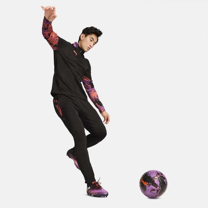 بوما تيشيرت كرة القدم انديفيدوالCUP ربع سحاب للرجال أسود image number 2