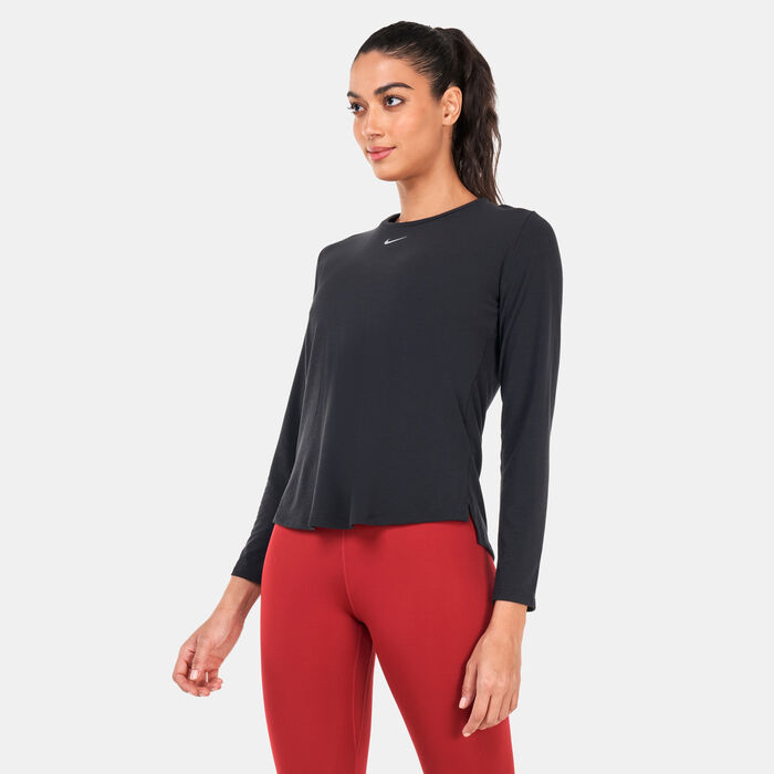 نايكي تيشيرت ون دراي-فِت UV لوكس بأكمام طويلة للنساء أسود image number 0
