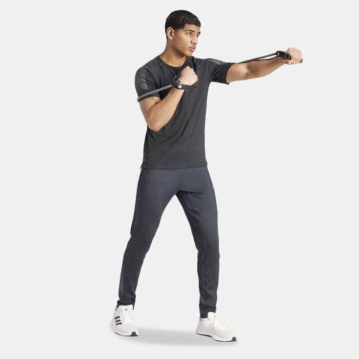 اديداس بنطال التمرين جيم+ براند لاف للرجال أسود image number 2