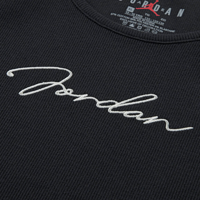 نايكي تيشيرت هيدن إن بلاين سايت تانك للأطفال أسود image number 3