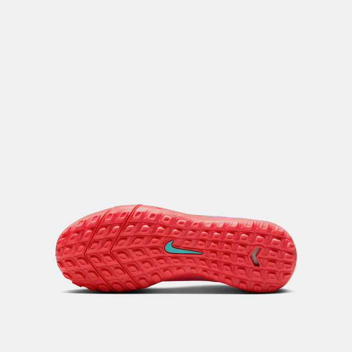 نايكي حذاء كرة القدم ميركوريال سوبرفلاي 10 اكاديمي لملاعب العشب الصناعي للاطفال أحمر image number 3