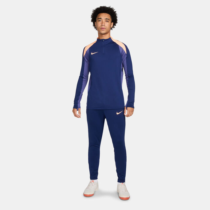 نايكي تيشيرت التدريب لكرة القدم سترايك دراي فت بنصف سحاب للرجال أزرق image number 2