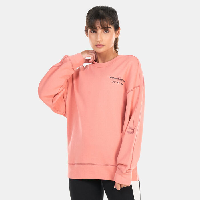 بوما سويتشيرت كلاسيكس RE: اسكيب كرونيك للنساء وردي image number 0