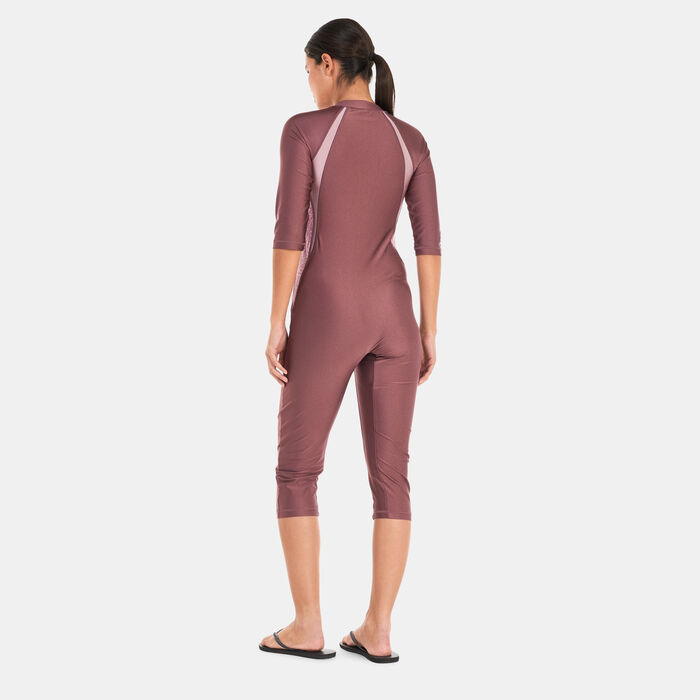 كويغا بدلة السباحة سليمكيني 3/4 للنساء وردي image number 1