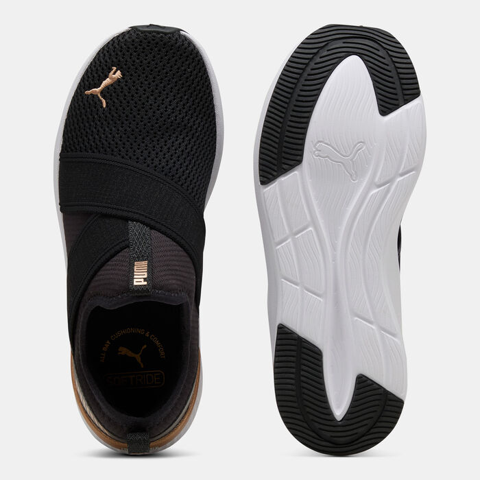 بوما حذاء الجري SOFTRIDE هارلي سليب-أون للنساء أسود image number 3