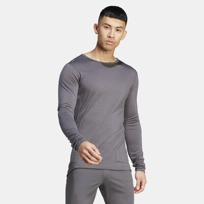 اديداس تيشيرت تيريكس اكسبريور ميرينو 150 بازلير لونج-سليف للرجال رمادي