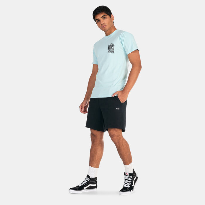 فانس شورت كومفي-كوش ريلاكسد فليس للرجال أسود image number 2