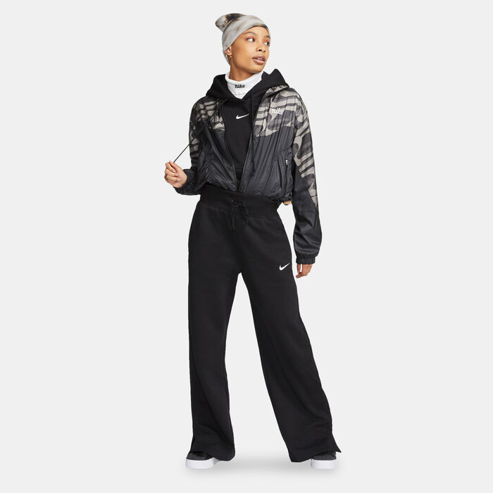 نايكي بنطال سبورتسوير فينيكس فليس واي-ليج للنساء أسود image number 2