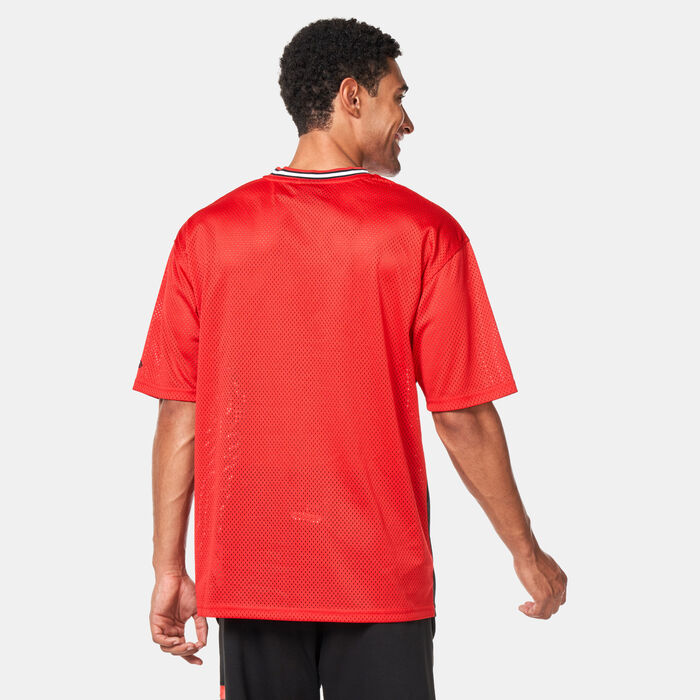 نيو ايرا تيشيرت أن-بي-أيه شيكاغو بولز ارك جرافيك للرجال أحمر image number 1