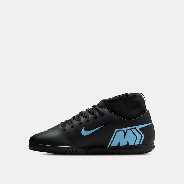 نايكي حذاء كرة قدم ميركوريال سوبرفلاي 10 كلوب للملاعب الداخلية للرجال أسود image number 2