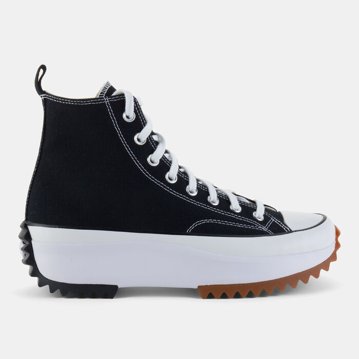 كونفرس حذاء رن ستار هايك بلاتفورم للرجال والنساء أسود image number 0