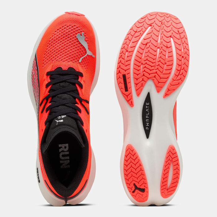 بوما حذاء الجري ديفييت NITRO 3 رود للرجال أحمر image number 3