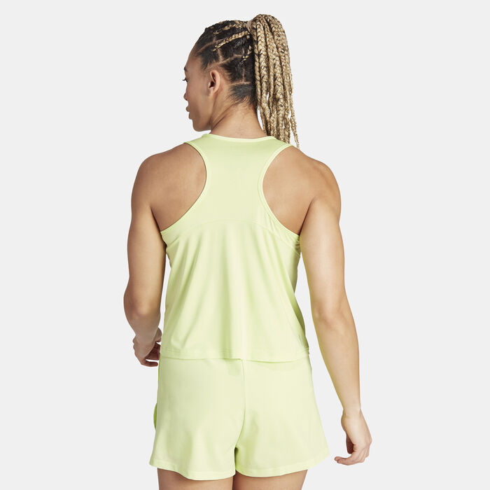 اديداس تيشيرت آيروريدي هايبر جلام ترينينج بلا أكمام للنساء أخضر image number 1