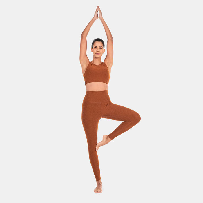 بيوند يوغا صدرية رياضية سبيس-داي اوبن باك للنساء بنى image number 2