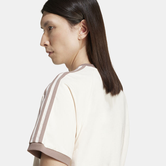 اديداس اورجينال تيشيرت أديكولور كلاسيكس 3-ستريبس للرجال بيج image number 4