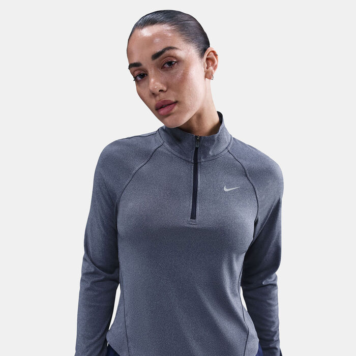 نايكي تيشيرت الجري تيمبو دراي-فت للنساء أزرق image number 3