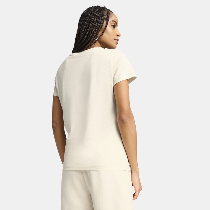 بوما تيشيرت إسينشال سكريبت للنساء بيج image number 1