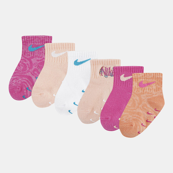 نايكي جوارب وايلد فلاور أنكل (6 أزواج) للأطفال وردي image number 0