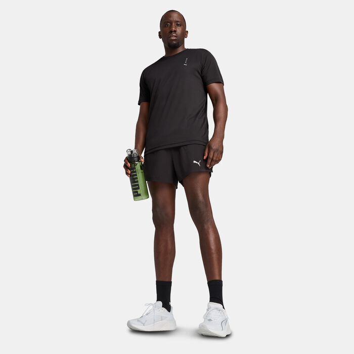 بوما تيشيرت الجري جرافيك للرجال أسود image number 2