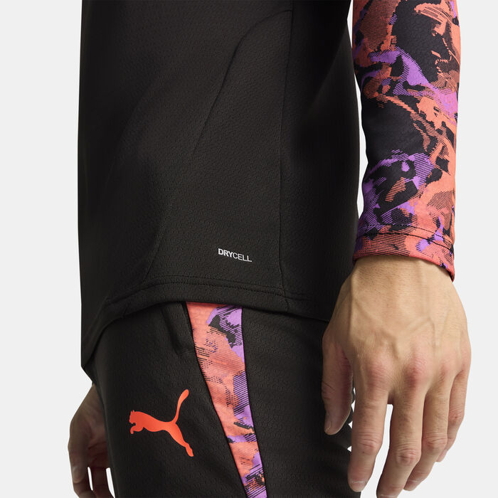 بوما تيشيرت كرة القدم انديفيدوالCUP ربع سحاب للرجال أسود image number 4