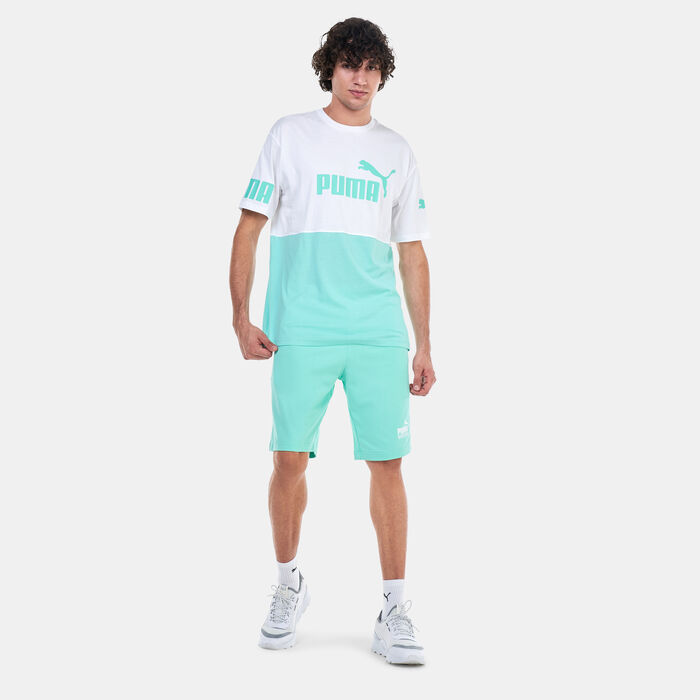 بوما تيشيرت باور كلربلوك للرجال أخضر image number 2