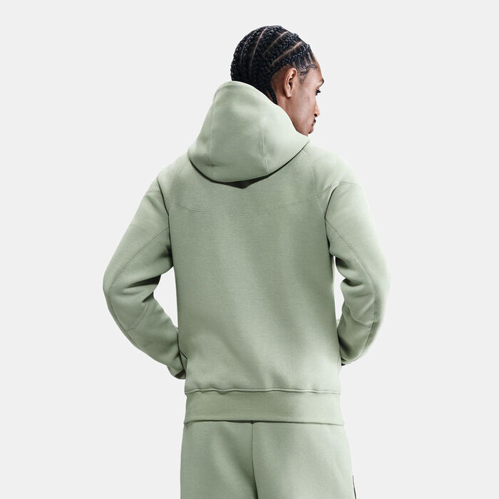 نايكي هودي كرة القدم تشيلسي ويندرانر بسحاب كامل من قماش تيك فليس للرجال أخضر image number 1