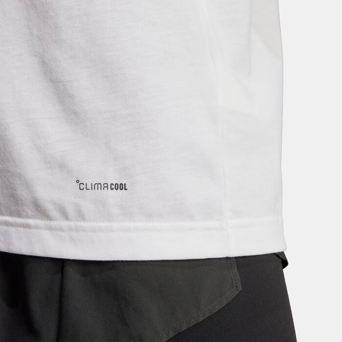 اديداس تيشيرت الجري تشيس ذا رانرز هاي جرافيك للرجال أبيض image number 4