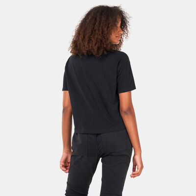 تمبرلاند تيشيرت كروبد لوجو للنساء أسود