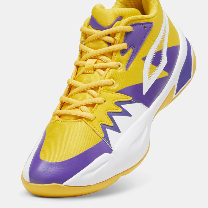 بوما حذاء كرة السلة جيناتكس للرجال أصفر image number 4