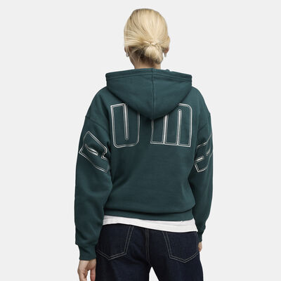 بوما هودي ماكسيمال ميتاليك كومفورت للنساء أخضر