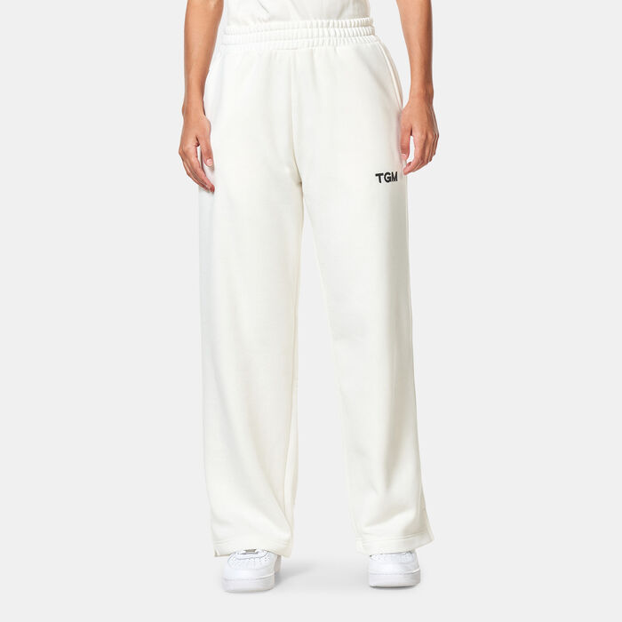 ذا چيفينج موڤمنت بنطال رياضي وايد ليج أبيض image number 0