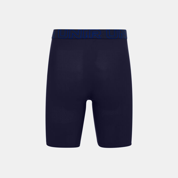 اندر ارمر بوكسر بيرفورمنس تيك بوكسر جوك الشبكي للرجال (عبوة من 3 قطع) أزرق image number 1