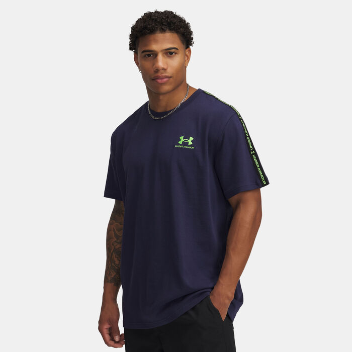 اندر ارمر تيشيرت أيقون تايبنج للرجال أزرق image number 0