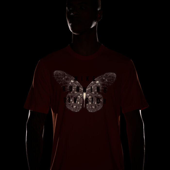 نايكي تيشيرت الجري دراي-فت للرجال برتقالي image number 3