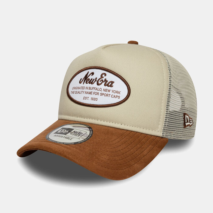 نيو ايرا قبعة أوفال باتش كامو تراكر للرجال بيج image number 1