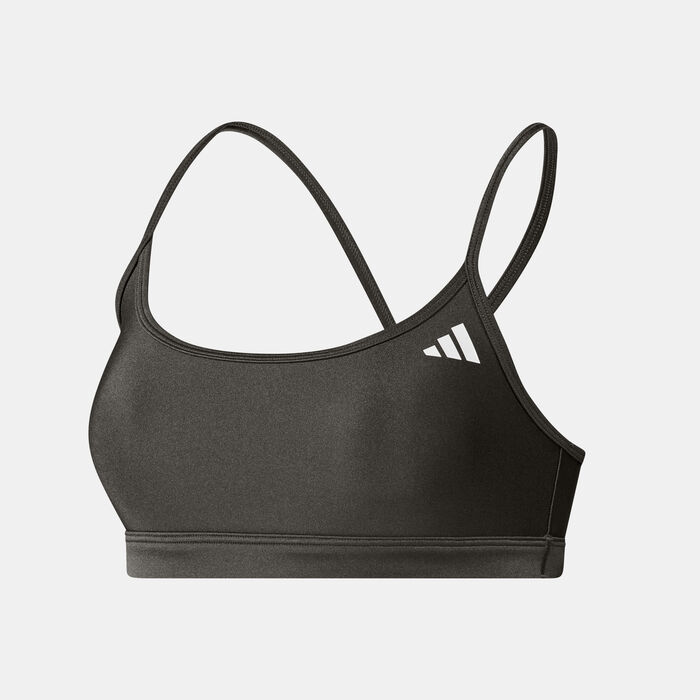 اديداس صدرية رياضية ايرو رياكت شايني بدعم خفيف للنساء أخضر image number 0