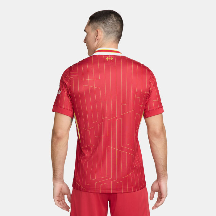 نايكي تيشيرت كرة القدم ليفربول F.C. دراي-فت ستاديوم الأساسي ربليكا للرجال - 2024/25 أحمر image number 1