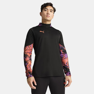 بوما تيشيرت كرة القدم انديفيدوالCUP ربع سحاب للرجال أسود