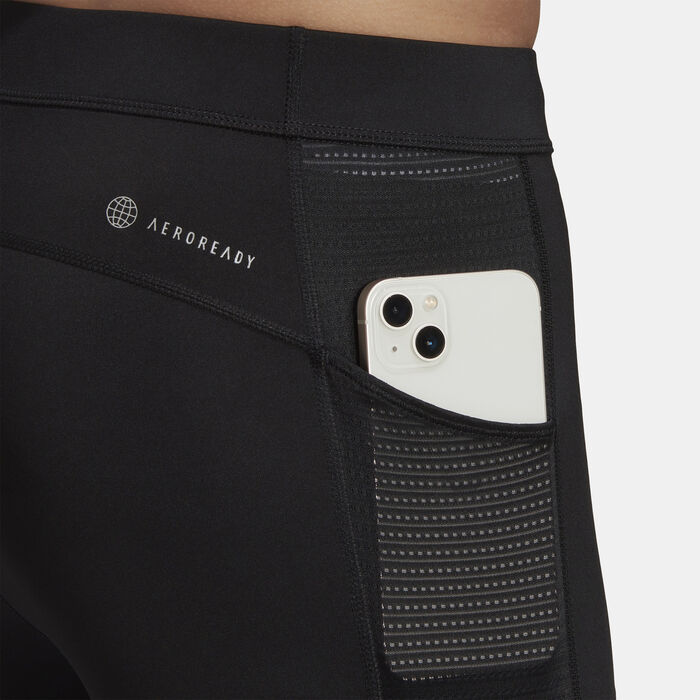 اديداس بنطال ضيق اون ذا رن للرجال أسود image number 3