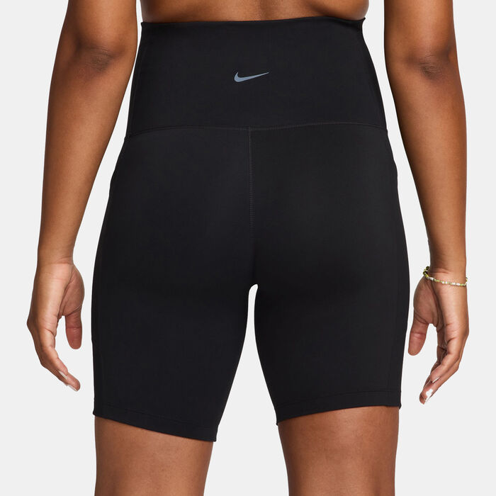 نايكي ون (للأمومة) شورت بايكر دراي-فت بخصر عالي وجيوب للنساء (للحوامل) - 20.5 سم (تقريبًا) أسود image number 1