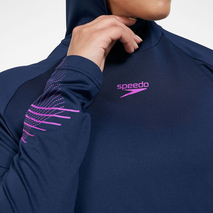 سبيدو بدلة السباحة ديلايت موديست للنساء أزرق image number 2